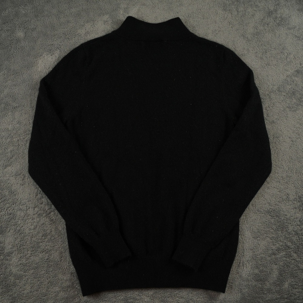 Shephe Sweater Womens 40 (34) Black 100% Cashmere Mock Neck Long Sleeve Pullover - Picture 3 of 8